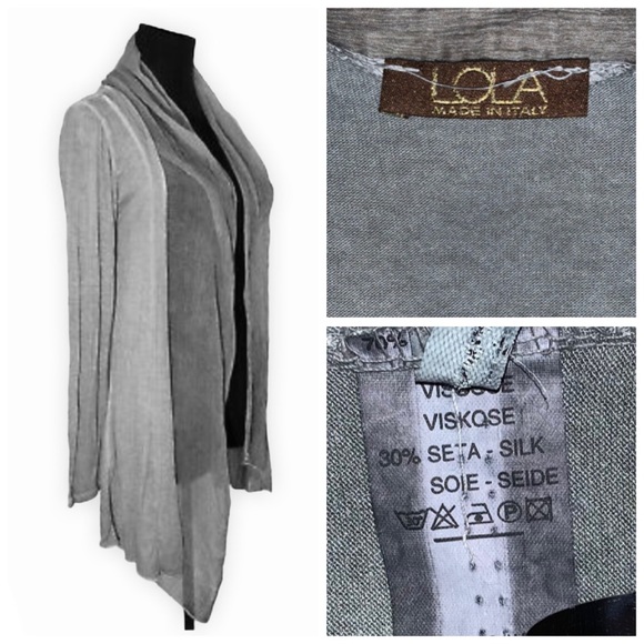 LOLA Italian Silk Cardigan - Picture 6 of 7